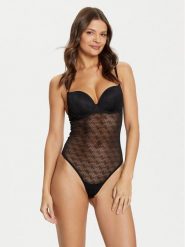 Guess Body O5RM04 KCLB0 Czarny Slim Fit. Czarne body Guess, m, z aplikacjami, z syntetyku. Za 199.99 zł.