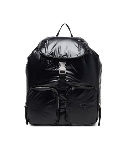 Calvin Klein Plecak Pocket Nylon Flap Backpack LV04F3406G Czarny. Czarne plecaki Calvin Klein, bez wzorów, z nylonu. Za 569.99 zł.