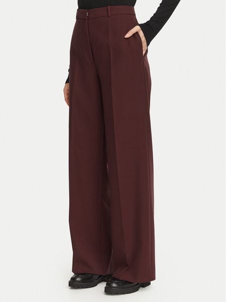 HUGO Spodnie materiałowe Hambala 50569829 Bordowy Regular Fit. Czerwone spodnie materiałowe Hugo, bez wzorów, z materiału. Za 799.99 zł.