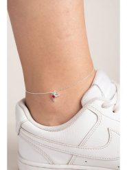 Lodie Silver Srebrna bransoletka z elementem ozdobnym na kostkę rozmiar: onesize. Szare bransoletki Lodie Silver, z cyrkonią, srebrne. Za 63.95 zł.