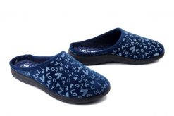 INBLU ET-32 004 granatowy, kapcie damskie. Niebieskie obuwie domowe Inblu, bez wzorów, z tkaniny, bez zapięcia. Za 71.99 zł.