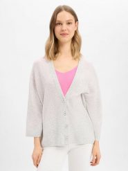 American vintage Damski kardigan z wełną - Damsville Kobiety Sztuczne włókno szary marmurkowy, XS/S. Szare kardigany American Vintage, s, bez wzorów, z wełny. Za 629.95 zł.