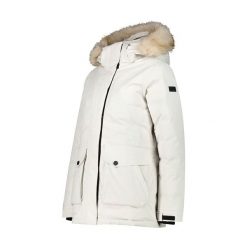Kurtka przeciwdeszczowa damska CMP Parka Zip Hood. Białe kurtki sportowe CMP, m, bez wzorów, bez kaptura, trekkingowe. Za 539.99 zł.