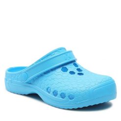 Klapki Dry Walker. Niebieskie klapki Dry Walker, bez wzorów, bez obcasa. Za 59.99 zł.