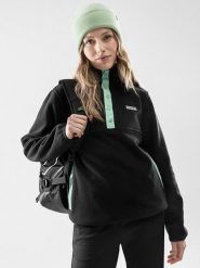 Siroko Bluza polarowa "Stowe-W" w kolorze czarno-miętowym rozmiar: XL. Czarne bluzy SIROKO, xl, bez wzorów, z materiału, bez kaptura. Za 194.95 zł.
