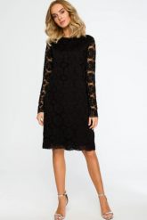 Sukienka koronkowa czarna wieczorowa trapezowa midi. Czarne sukienki MOE, na randkę, xxl, bez wzorów, z koronki, wizytowe, bez kołnierzyka, bez ramiączek, midi, trapezowe. Za 379.00 zł.