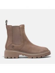 Timberland Skórzane sztyblety "Cortina Valley" w kolorze beżowym rozmiar: 38,5. Brązowe botki Timberland, bez wzorów, bez obcasa, bez zapięcia. Za 550.36 zł.