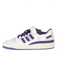 Adidas Skórzane sneakersy "Forum 84" w kolorze biało-fioletowym rozmiar: 44. Białe trampki Adidas, bez wzorów, bez zapięcia. Za 184.46 zł.
