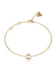 Guess Bransoletka JUBB0465 3JW Złoty. Żółte bransoletki Guess, metalowe. Za 139.99 zł.
