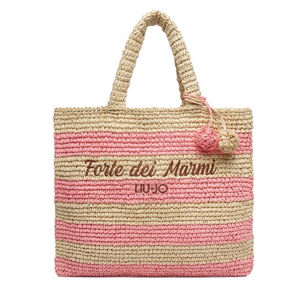 Torebka Liu Jo. Czerwone shopper Liu Jo, bez wzorów, bez dodatków. Za 234.99 zł.