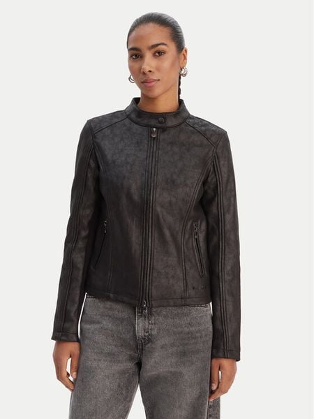 Desigual Kurtka przejściowa 26SWEW10 Czarny Regular Fit. Czarne kurtki Desigual, s, bez wzorów, z syntetyku, bez kaptura. Za 539.99 zł.