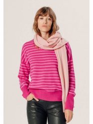 Rodier Kaszmirowy sweter w kolorze różowym rozmiar: XL. Różowe swetry Rodier, xl, bez wzorów, z kaszmiru, bez ramiączek. Za 543.99 zł.