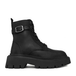 Trzewiki G-Star Raw. Czarne botki G-Star Raw, bez wzorów, bez obcasa, na płaskiej podeszwie, bez zapięcia. Za 439.99 zł.