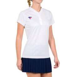 Polo Tecnifibre Team Mujer. Białe koszulki polo TECNIFIBRE, s, bez wzorów, z materiału, bez kołnierzyka, bez ramiączek. Za 199.99 zł.