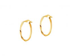 Złote kolczyki - koła, 23 mm. Żółte kolczyki Apart, złote. Za 459.00 zł.