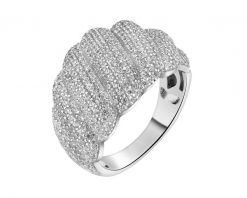 Pierścionek srebrny z cyrkoniami. Szare pierścionki Apart, z cyrkonią, srebrne. Za 319.00 zł.