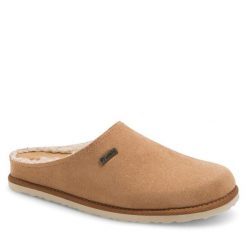 Kapcie Inblu. Brązowe klapki Inblu, bez wzorów, bez zapięcia. Za 119.99 zł.
