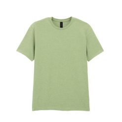 Bawełniana Koszulka Unisex Dla Dorosłych W Miękkim Stylu. Zielone bluzki GILDAN, l, bez wzorów, z bawełny, sportowe, bez kołnierzyka, bez ramiączek. Za 38.99 zł.