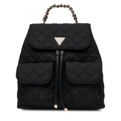 Plecak Guess. Czarne plecaki Guess, z aplikacjami. Za 639.99 zł.