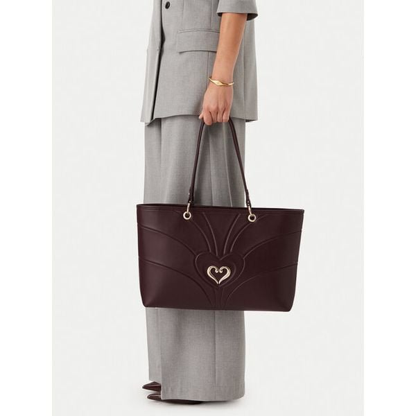 Torebka Eva Minge. Czerwone shopper Eva Minge, bez wzorów, bez dodatków. Za 299.99 zł.