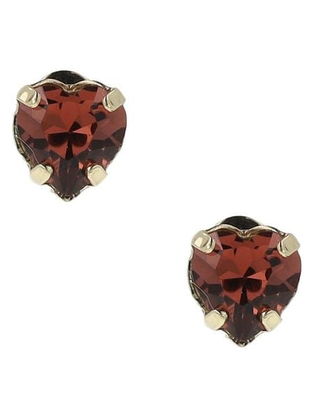 Otazu Pozłacane kolczyki-wkrętki z kryształami rozmiar: onesize. Brązowe kolczyki Otazu, z kryształem, pozłacane. Za 39.99 zł.