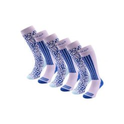 Skarpety narciarskie - Damskie - 6 par - Fioletowe. Fioletowe skarpety POEDERBAAS, bez wzorów, z wełny. W wyprzedaży za 329.62 zł.