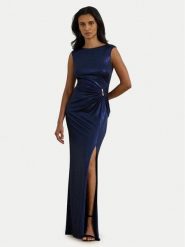 LAUREN RALPH LAUREN Sukienka wieczorowa 253P04060002 Granatowy Slim Fit. Niebieskie sukienki Lauren Ralph Lauren, bez wzorów, z syntetyku, wizytowe, bez kołnierzyka, bez ramiączek. Za 1,799.00 zł.