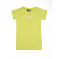 Koszulka z bawełna na co dzień na siłownię. Zielone bluzki LEONE 1947 APPAREL, bez wzorów, z bawełny, sportowe, bez kołnierzyka, bez ramiączek. W wyprzedaży za 56.94 zł.