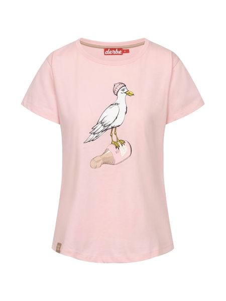 Derbe Koszulka w kolorze jasnoróżowym rozmiar: XL. Różowe bluzki Derbe, xl, bez wzorów, z bawełny, bez kołnierzyka, bez ramiączek. Za 129.95 zł.