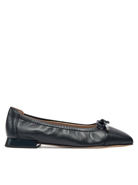 Caprice Baleriny 9-22104-42 Granatowy. Niebieskie baleriny Caprice, bez wzorów, ze skóry, bez obcasa. Za 174.99 zł.