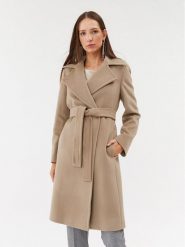 Marella Płaszcz wełniany Marna 2330161838200 Brązowy Regular Fit. Brązowe płaszcze Marella, na zimę, bez wzorów, z wełny, bez kaptura. Za 3,179.00 zł.