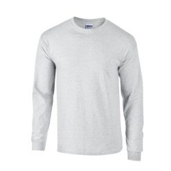Koszulka Z Długim Rękawem Dla Dorosłych Unisex Ultra Cotton Blend. Fioletowe bluzki GILDAN, s, bez wzorów, sportowe, bez kołnierzyka, bez ramiączek. Za 68.99 zł.