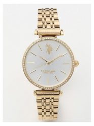 U.S. Polo Assn. Zegarek kwarcowy w kolorze złotym rozmiar: onesize. Żółte, analogowe zegarki U.S. Polo Assn., ze stali. Za 286.45 zł.