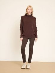 BGN Golf w kolorze brązowym rozmiar: 38. Brązowe golfy BGN, bez wzorów, bez ramiączek. Za 217.99 zł.