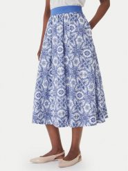 JOOP! Spódnica midi Saki2 30102101 Niebieski Regular Fit. Niebieskie spódnice Joop!, bez wzorów, z bawełny, midi. Za 1,049.00 zł.