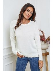 So Cachemire Sweter "Kedis" w kolorze kremowym rozmiar: XL. Brązowe swetry So Cachemire, xl, bez wzorów, z kaszmiru, bez ramiączek. Za 196.70 zł.