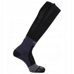 Skarpety sportowe do biegania dla dorosłych Salomon NSO Leg-Up. Czarne skarpety Salomon, bez wzorów. W wyprzedaży za 109.00 zł.