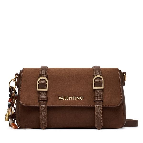 Torebka Valentino. Brązowe listonoszki Valentino, bez wzorów, bez dodatków. Za 619.99 zł.