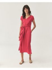 TATUUM Sukienka w kolorze różowym rozmiar: 40. Różowe sukienki Tatuum, bez wzorów, bez kołnierzyka, bez ramiączek, midi. Za 198.56 zł.