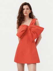 BARDOT Sukienka koktajlowa 58524DB Czerwony Regular Fit. Czerwone sukienki Bardot, bez wzorów, z syntetyku, wizytowe, bez kołnierzyka, bez ramiączek. Za 409.99 zł.