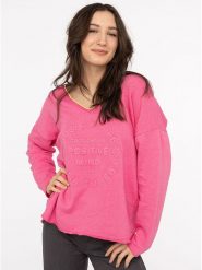 Zwillingsherz Bluza w kolorze różowym rozmiar: S/M. Różowe bluzy sportowe Zwillingsherz, m, bez wzorów, bez kaptura. Za 121.45 zł.