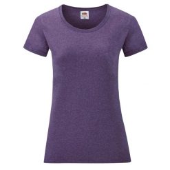 Koszulka Damska Valueweight. Fioletowe bluzki FRUIT OF THE LOOM, l, bez wzorów, sportowe, bez kołnierzyka, bez ramiączek. Za 35.99 zł.