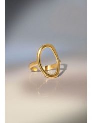 MOODE Pierścionek "Giorgia" rozmiar: onesize. Żółte pierścionki MOODE, ze stali. Za 109.78 zł.