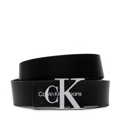 Pasek Damski Calvin Klein Jeans. Czarne paski Calvin Klein Jeans, bez wzorów, z jeansu. Za 179.99 zł.