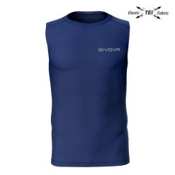 Givova Unisex Technival Tanktop - Sportowy i Oddychający w Kolorze Niebieskim. Niebieskie koszulki sportowe Givova, bez wzorów, z elastanu, bez ramiączek, do biegania. Za 66.25 zł.