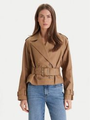 Marciano Guess Trencz 6RGL16 7446A Brązowy Regular Fit. Brązowe płaszcze Marciano Guess, z aplikacjami, z bawełny, bez kaptura. Za 1,329.00 zł.