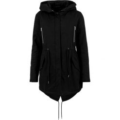 Parka Damska Z Bawełny Z Podszewką Z Tkaniny Sherpa. Czarne parki Urban Classics, s, z bawełny, sportowe, bez kaptura. Za 352.99 zł.