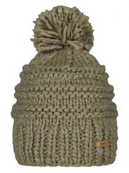 Barts Czapka "Jasmin" w kolorze khaki rozmiar: onesize. Brązowe czapki Barts, z aplikacjami, z wełny. Za 104.89 zł.