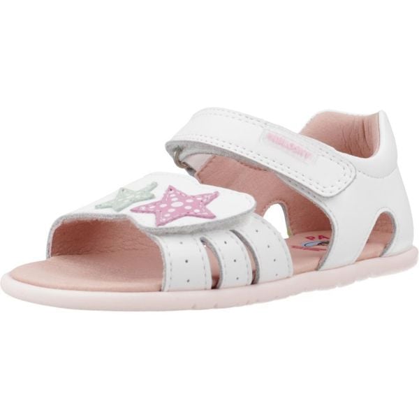 Sandały PABLOSKY 037507P Biały. Białe sandały PABLOSKY, bez wzorów, ze skóry, bez obcasa, bez zapięcia. Za 209.99 zł.