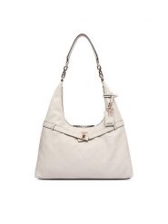 Guess Torebka Ella HWPD97 46010 Kremowy. Białe torebki klasyczne Guess, z aplikacjami, ze skóry, bez dodatków. Za 634.99 zł.